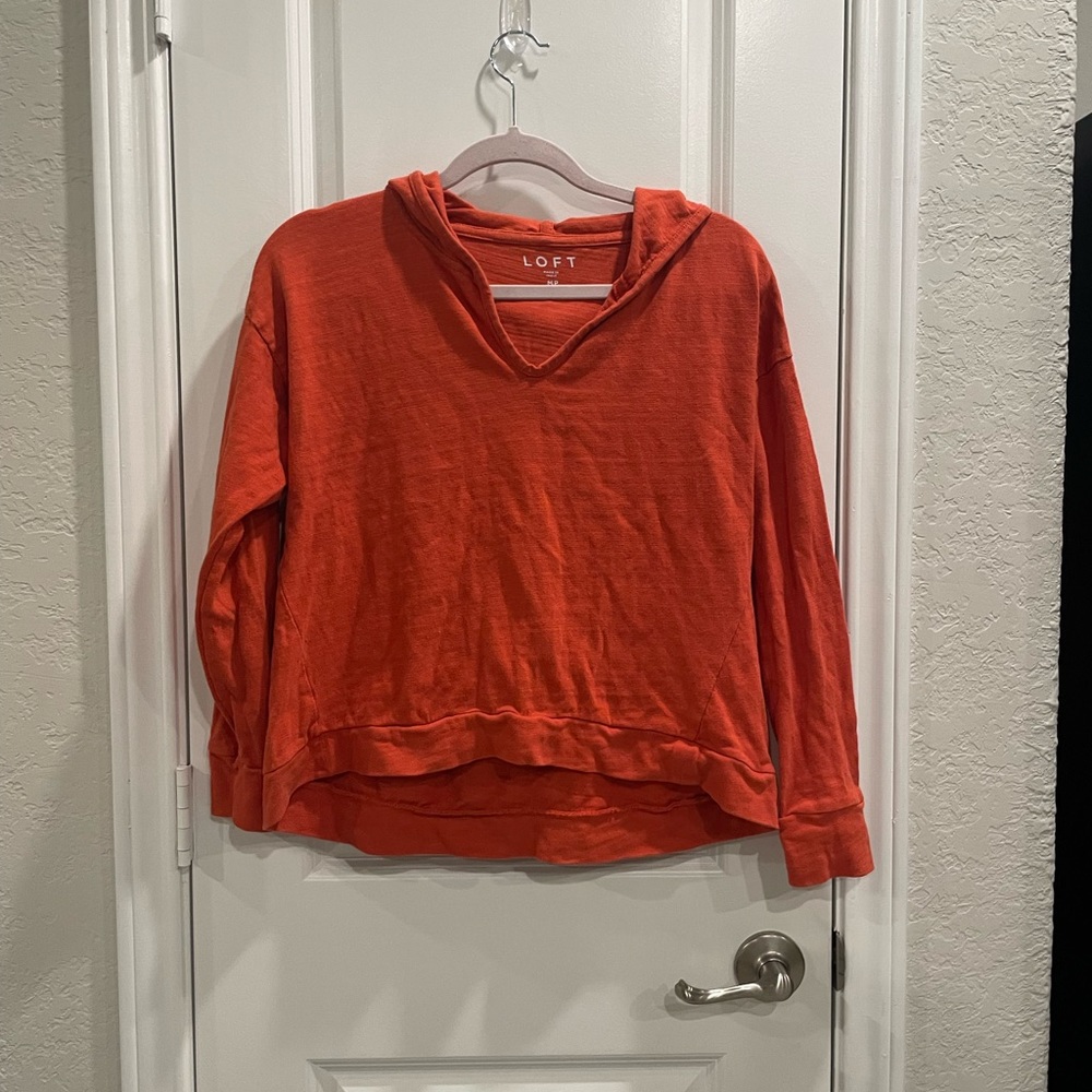 Loft crop longsleeve with hood medium